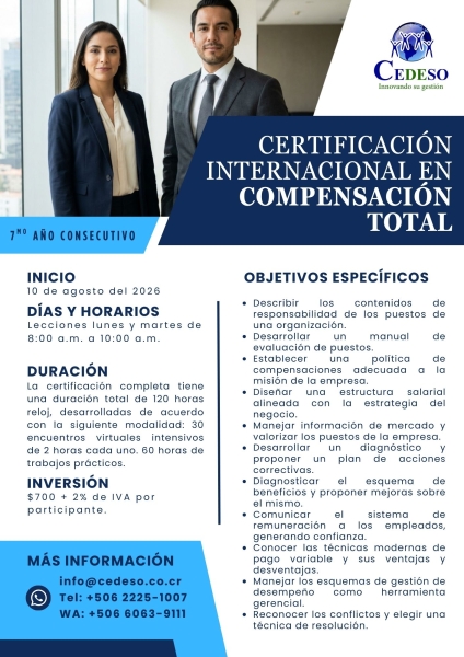 Certificación Internacional en Compensación